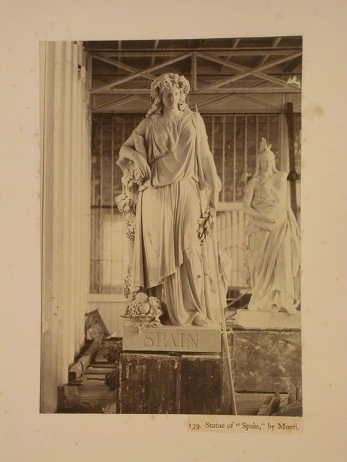 Statue of "Spain" by Monti, Crystal Palace, Sydenham, England