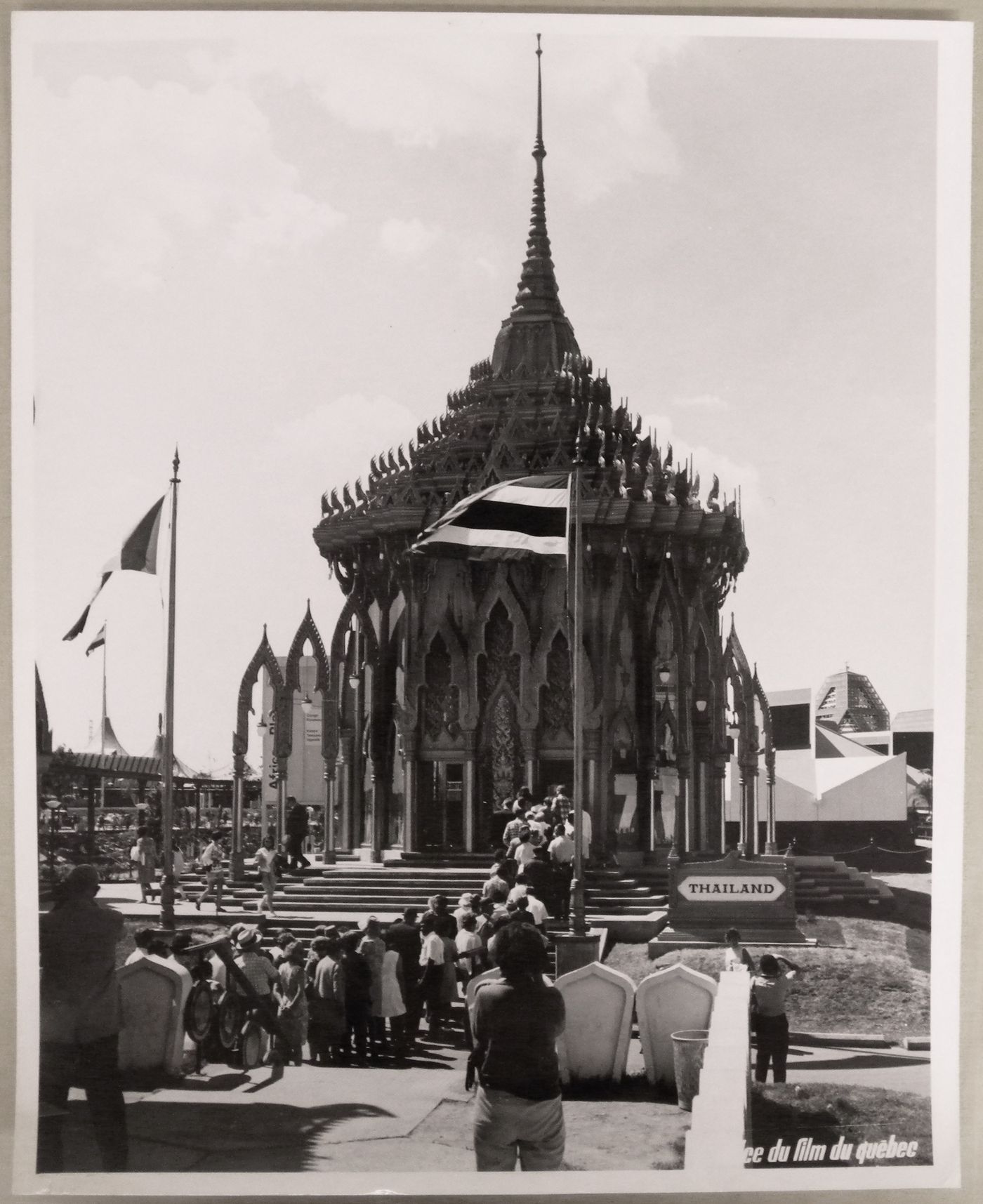 View of the Thailand Pavilion, Expo 67, Montréal, Québec