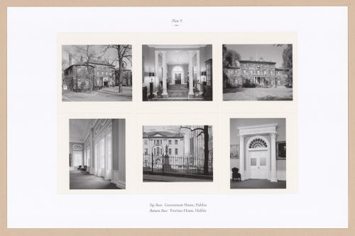 Plate 9: Government House and Province House, Halifax, from the portfolio A Nova Scotia Archive