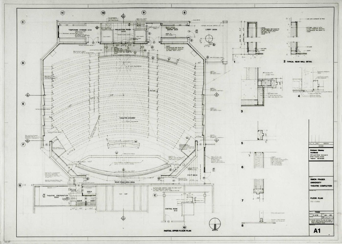 Site plan, wall details