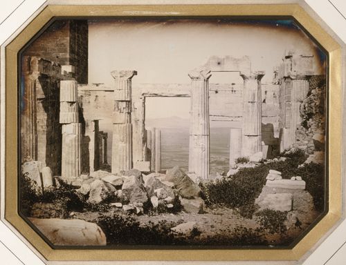 View of the east façade of the Propylaea, Acropolis, Athens, Greece