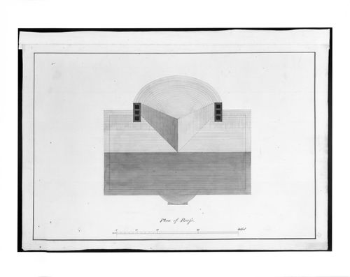 Roof plan for a two-storey villa