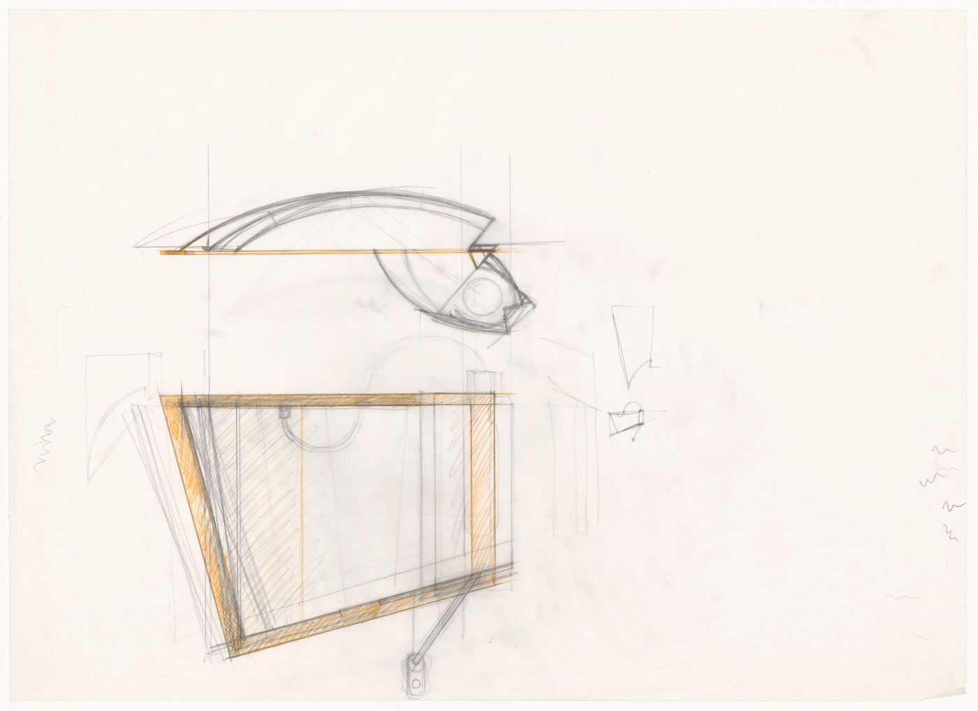 Sections and plan for Casa Frea, Milan, Italy