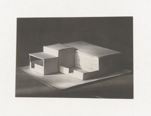 Photograph of a student model for the "Space" course at the Vkhutein (Moscow Higher Technical Institute), Moscow