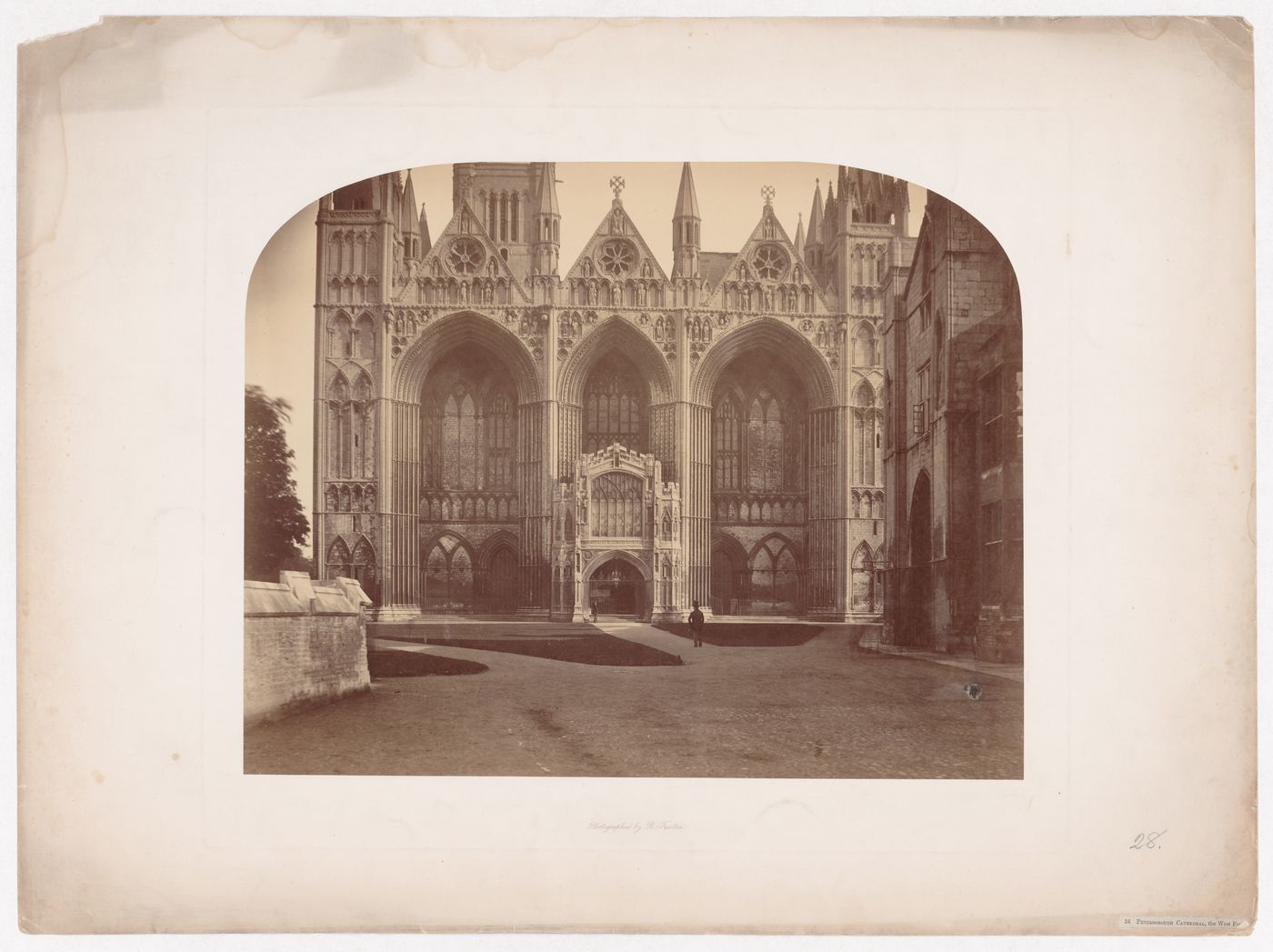 View of the west end, Peterborough Cathedral, Peterborough, England