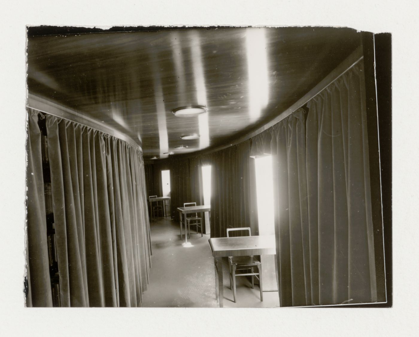 Interior view of a carrel, Stockholm Public Library, 51-55 Odengatan, Stockholm