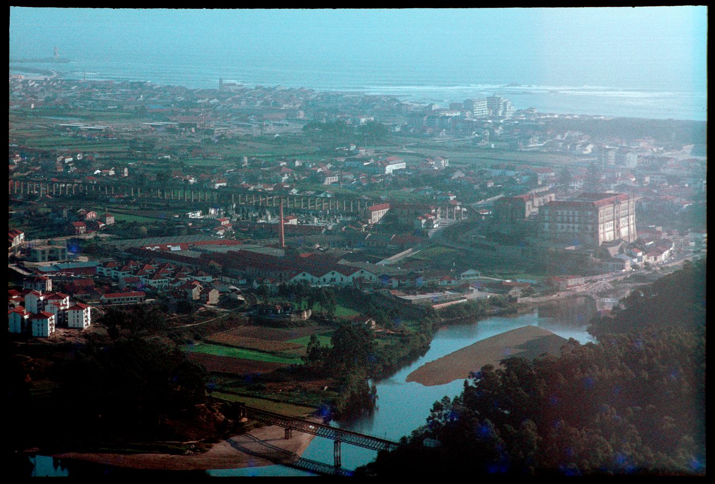 Aerial view of Vila do Conde, Portugal