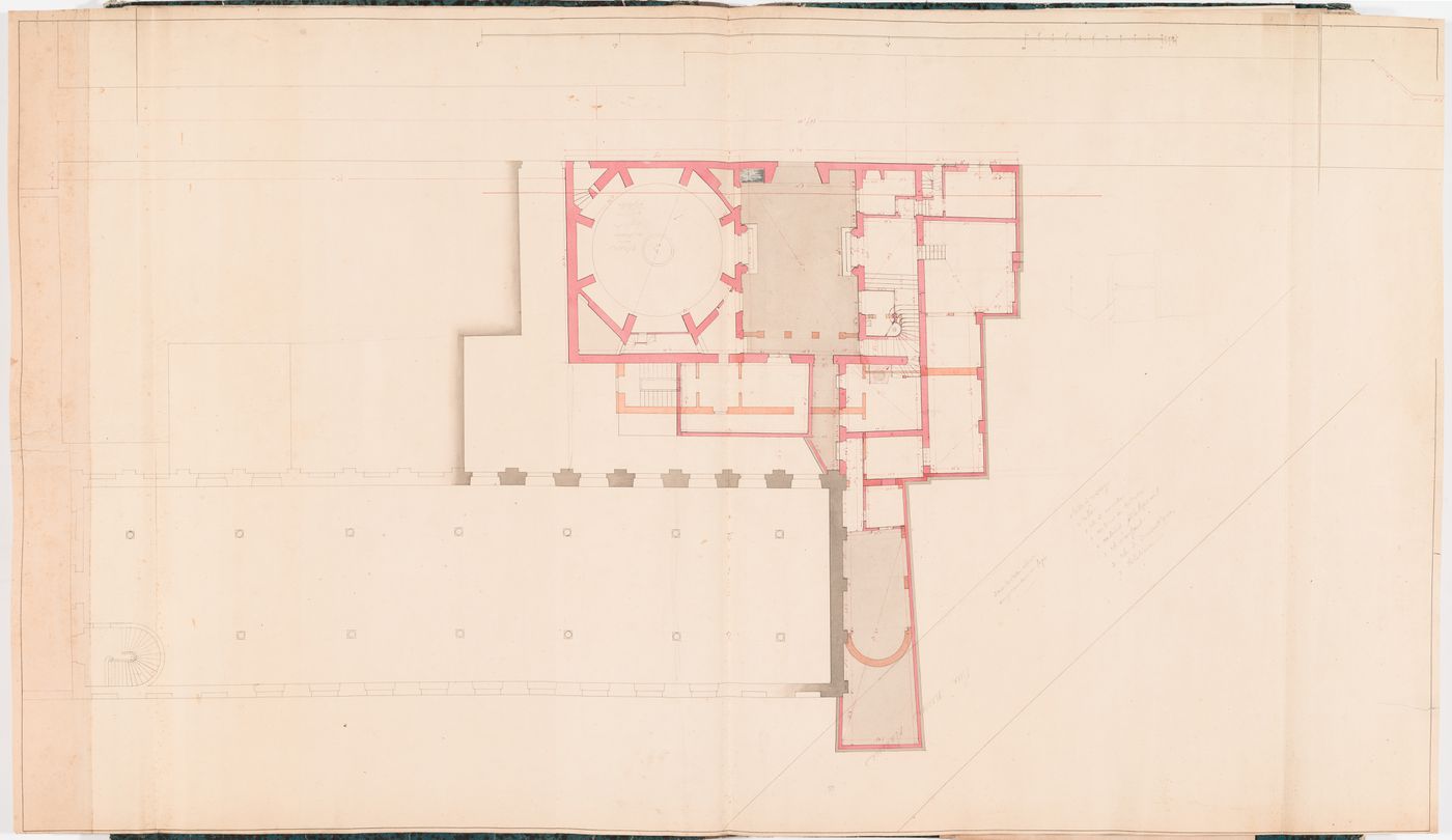 Project for the redevelopment of the École de médecine and surrounding area, Paris: Plan for renovations for the École royale gratuite de dessin