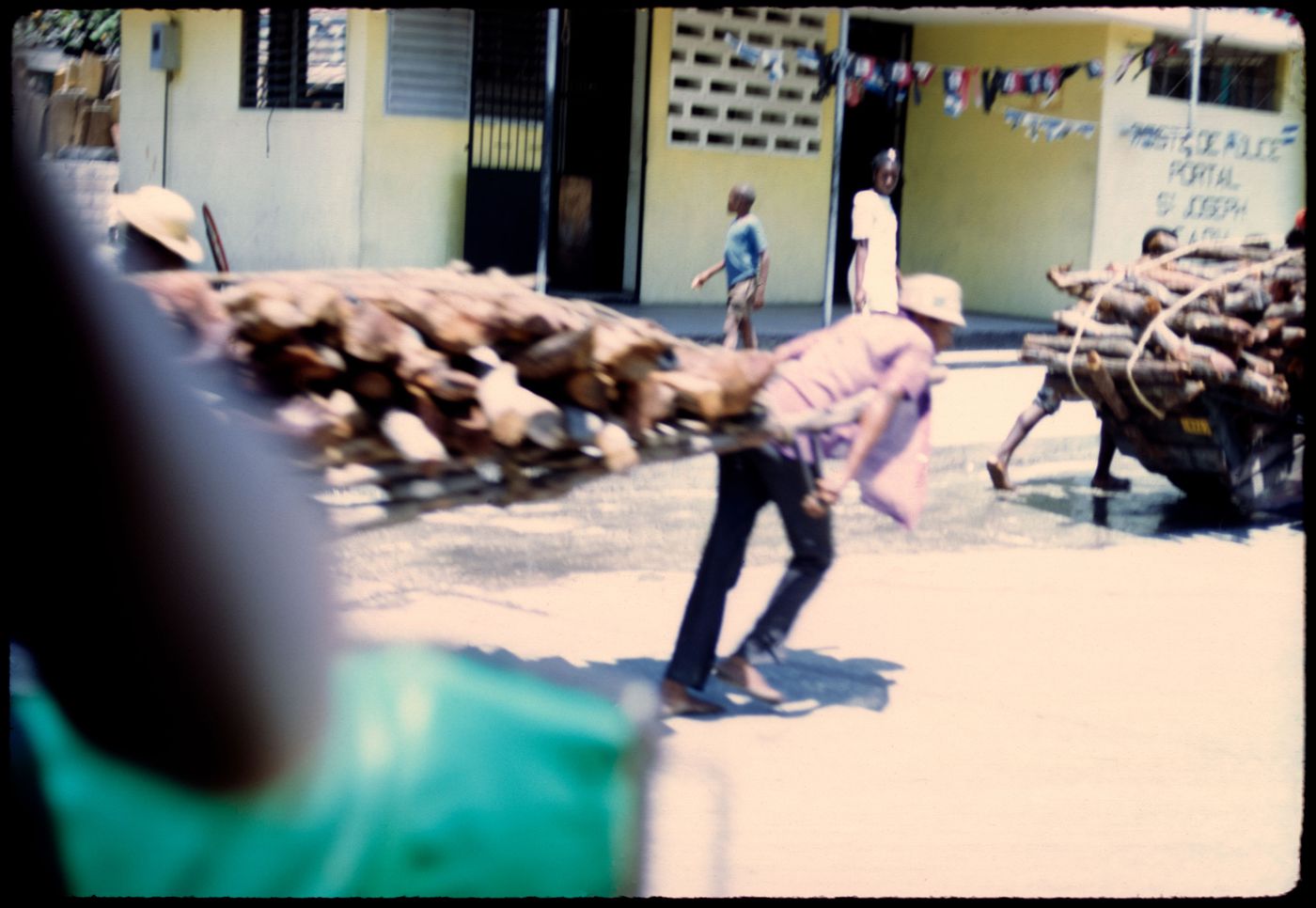Pulling carts, Haiti