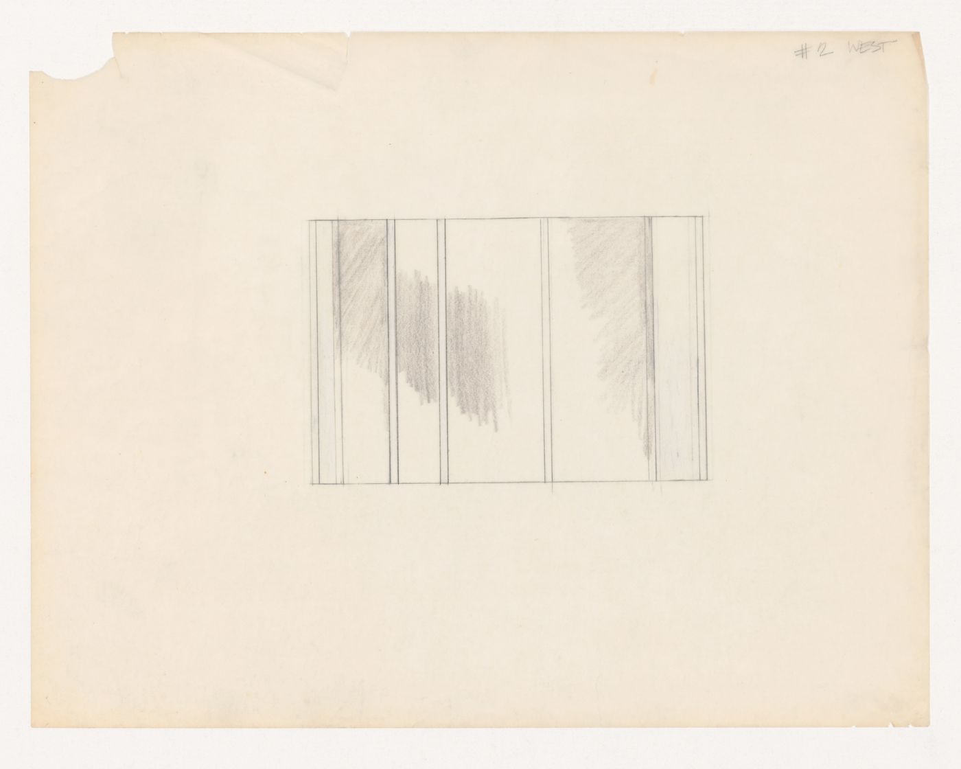 Sketch elevation for House VI, Cornwall, Connecticut