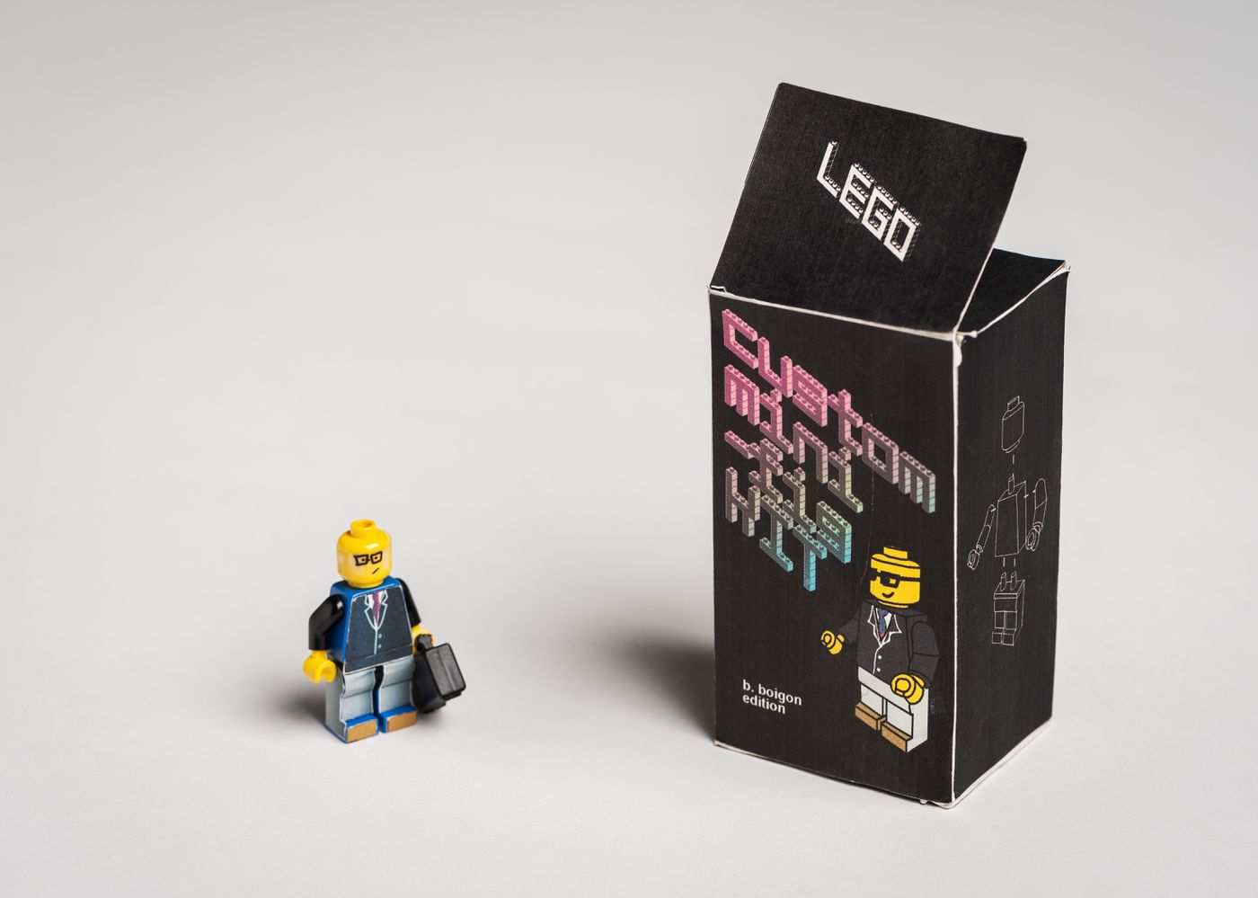 Custom mini lego figure of Brian Boigon