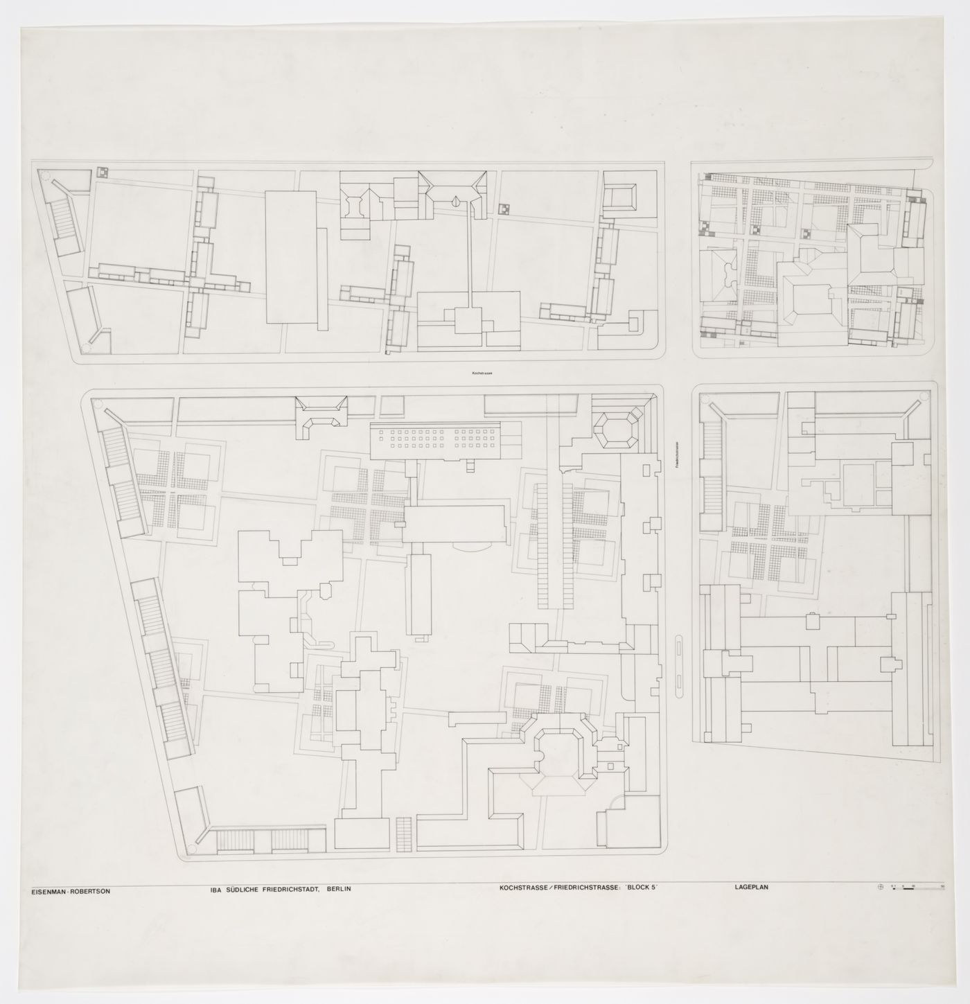 Site plan for IBA Social Housing, Berlin