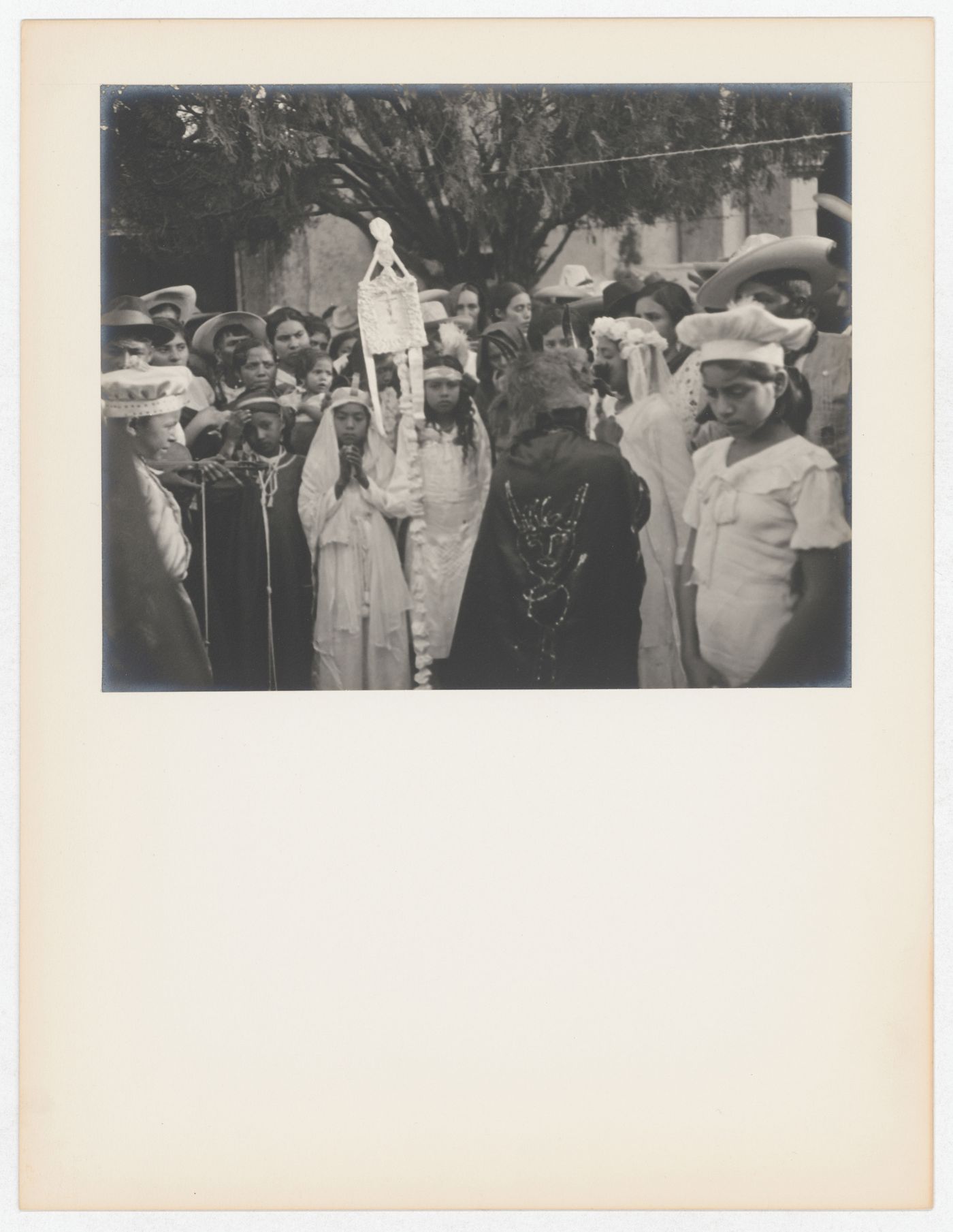 View of the procession of the Fiesta Mystery Dance, Taxco de Alarcón, Mexico