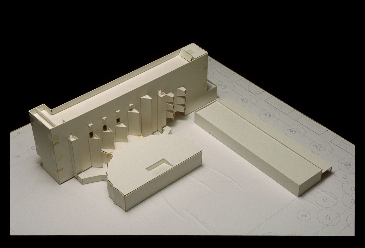 View of model for Reitoria e Auditorio Nou. Camp. Univ. de Valencia - Proj. II, Valencia, Spain
