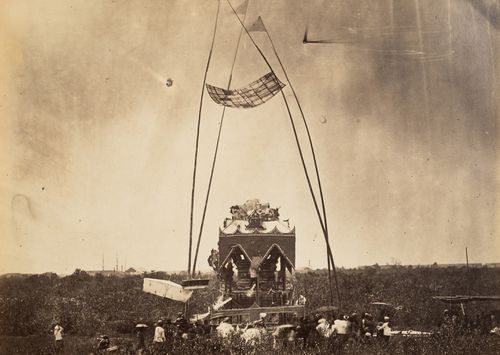 View of a funeral of a Pongyi, Burma (now Myanmar)