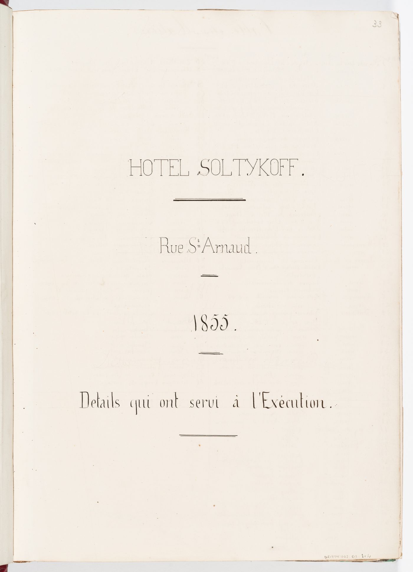 Title page; verso: Table of contents