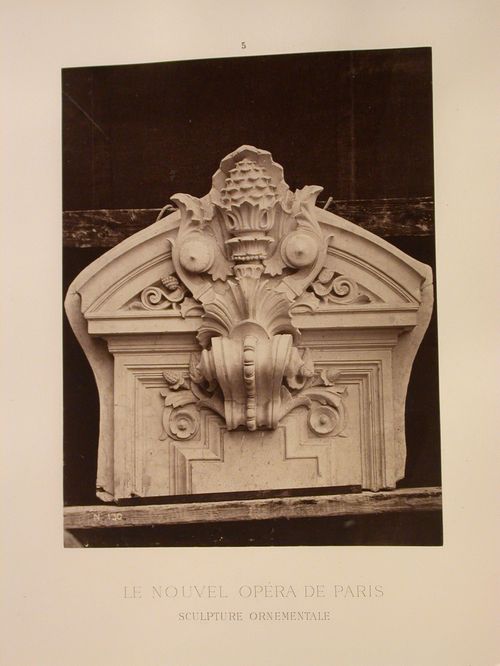 Le Nouvel Opéra de Paris. Sculpture ornementale