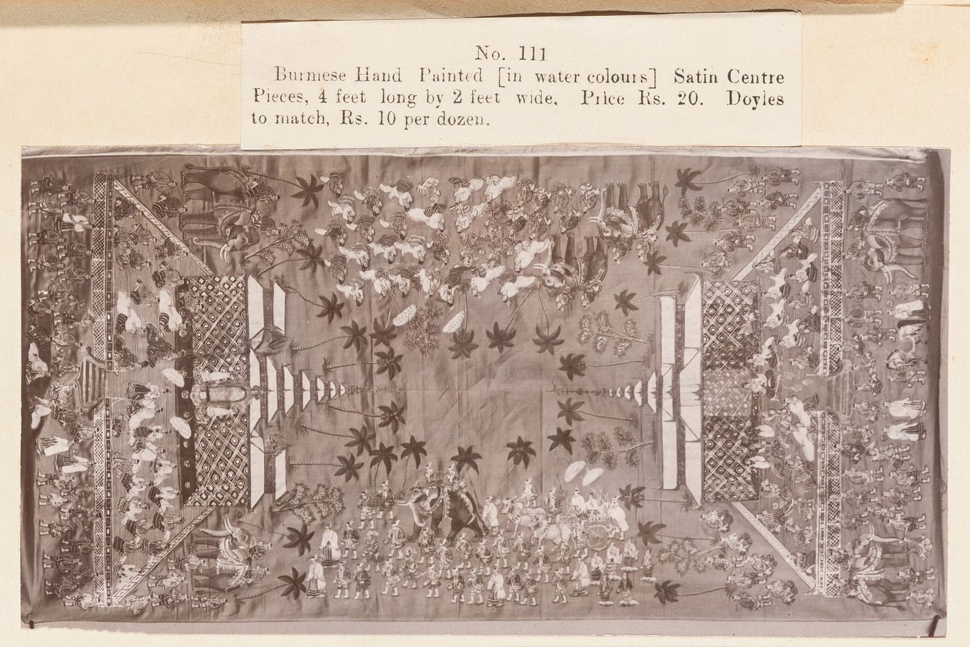 View of a cloth, F. Beato Limited, C Road, Mandalay, Burma (now Myanmar)