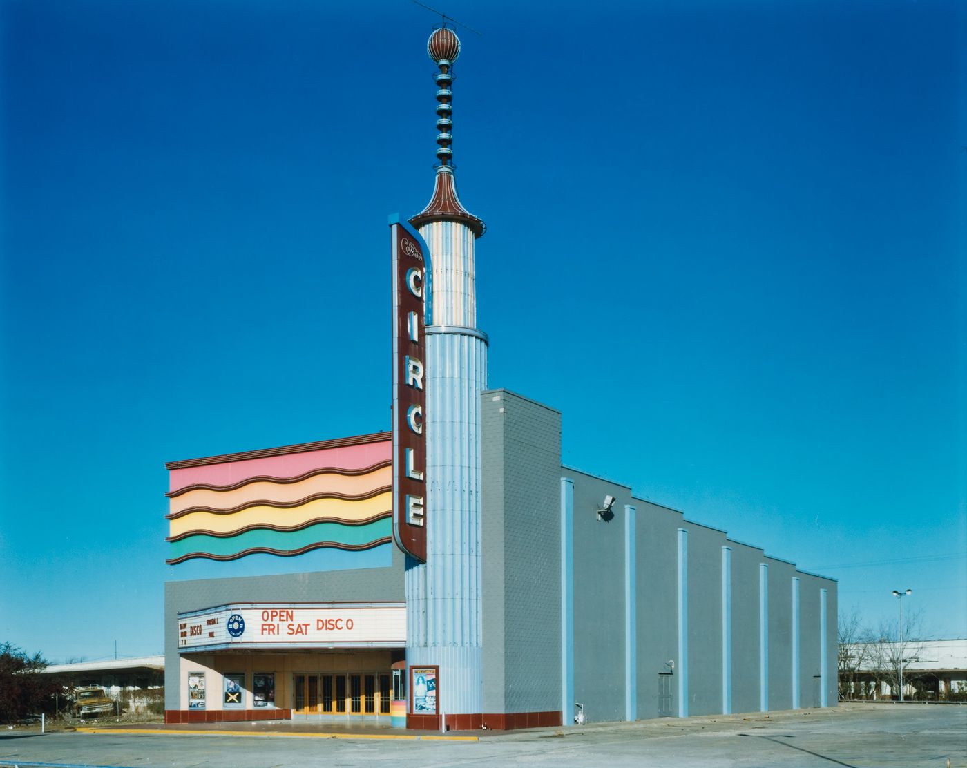 Circle Theatre, now a Disco. Dallas, Texas. 1979.