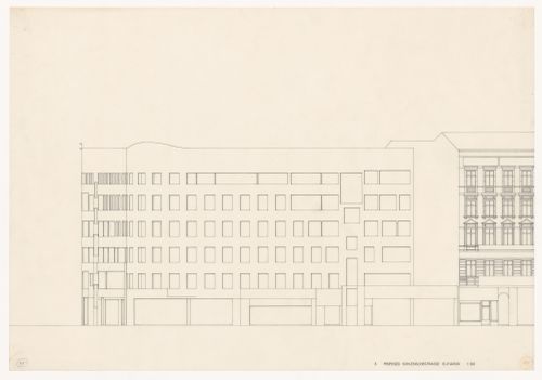 Elevation for Edificio de Apartamentos Bonjour Tristesse [Bonjour Tristesse residential complex], Block 121, Berlin, Germany