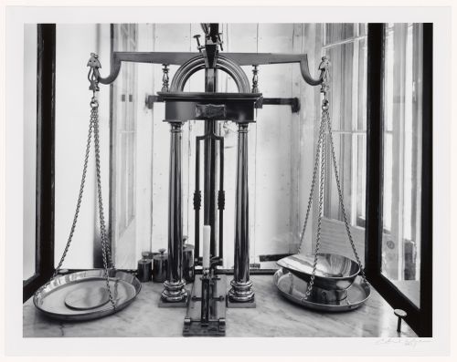 Original gold scales, Wells, Fargo and Co. (now State of California Historical Bank), Columbia, California