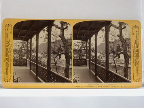 Views of the Cliff House looking out onto the lake, Wisconsin