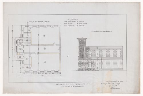 Couvent de la Congregation, Notre Dame - 1st floor plan