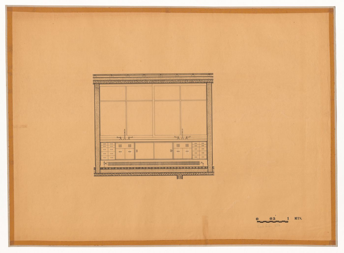 Section for Casa sobre el arroyo, Mar del Plata, Argentina