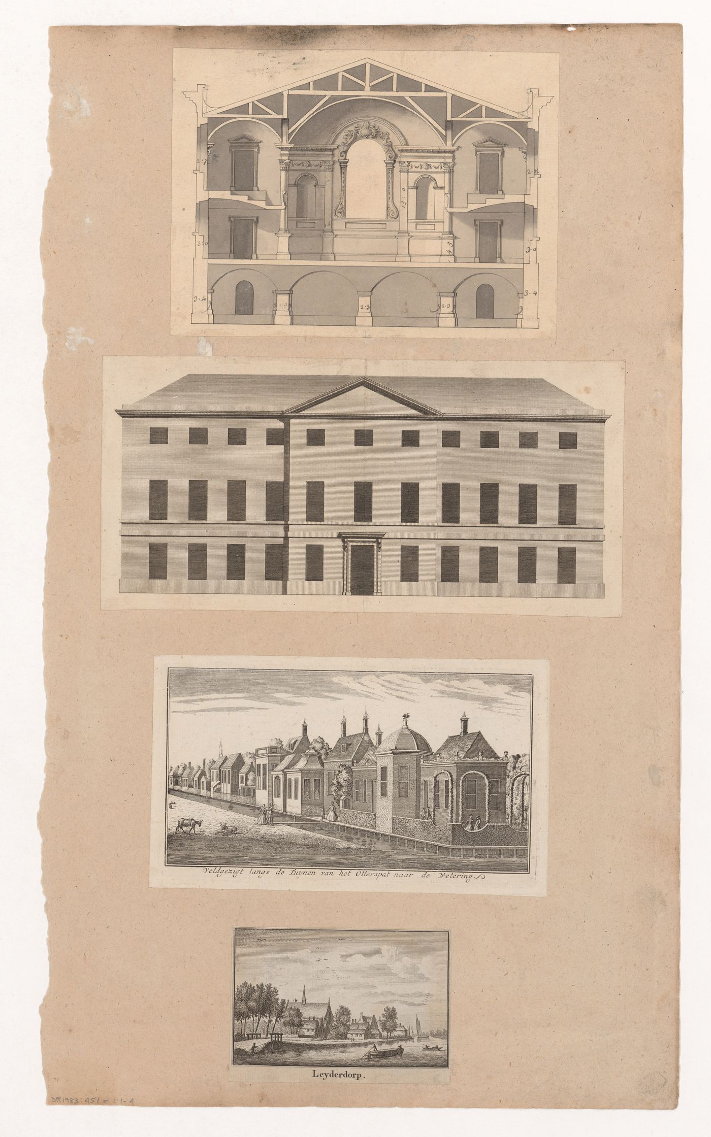Section of a church