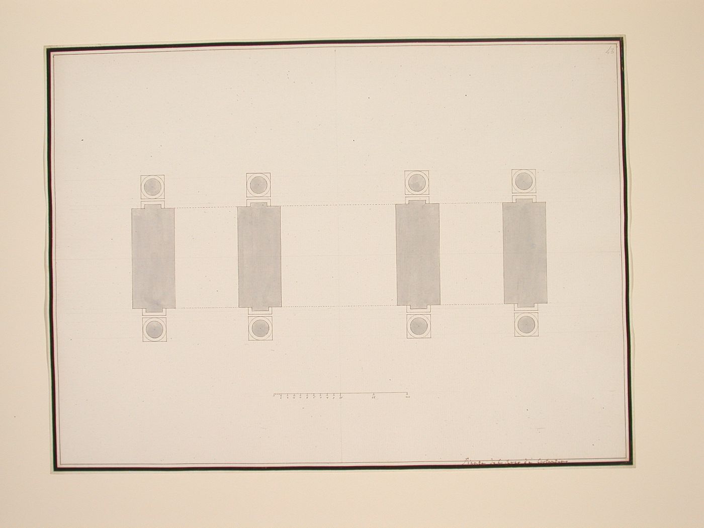 Plan of the arch of Constantine, Rome