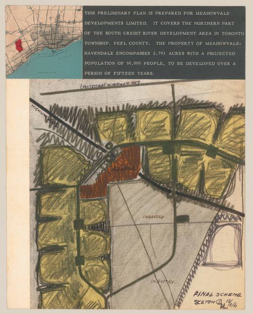 Presentation site plans for Meadowvale, Mississauga, Ontario, Canada
