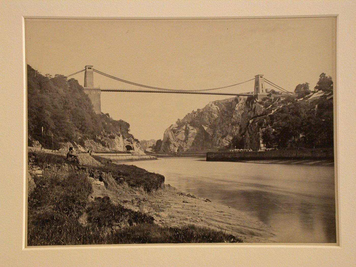 Clifton Suspension Bridge from the River Bank