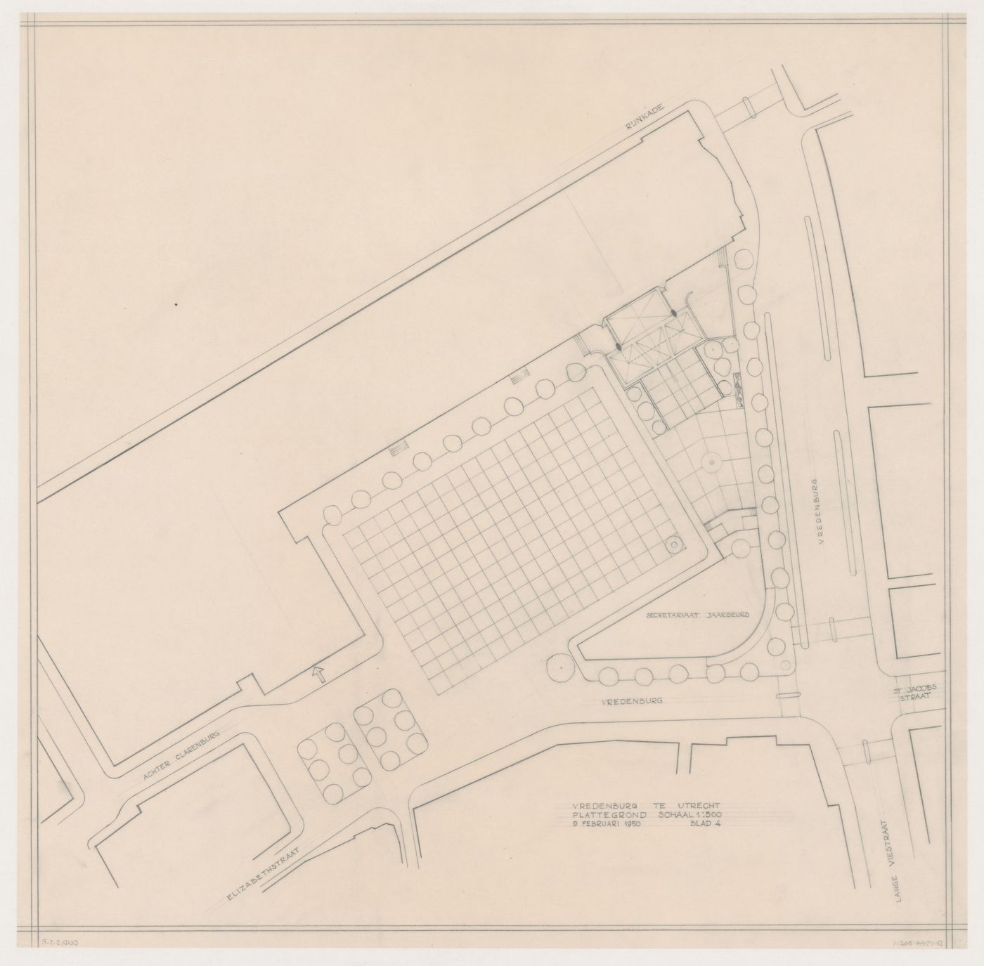 Site plan for Vredenburg mixed-use development, Utrecht, Netherlands