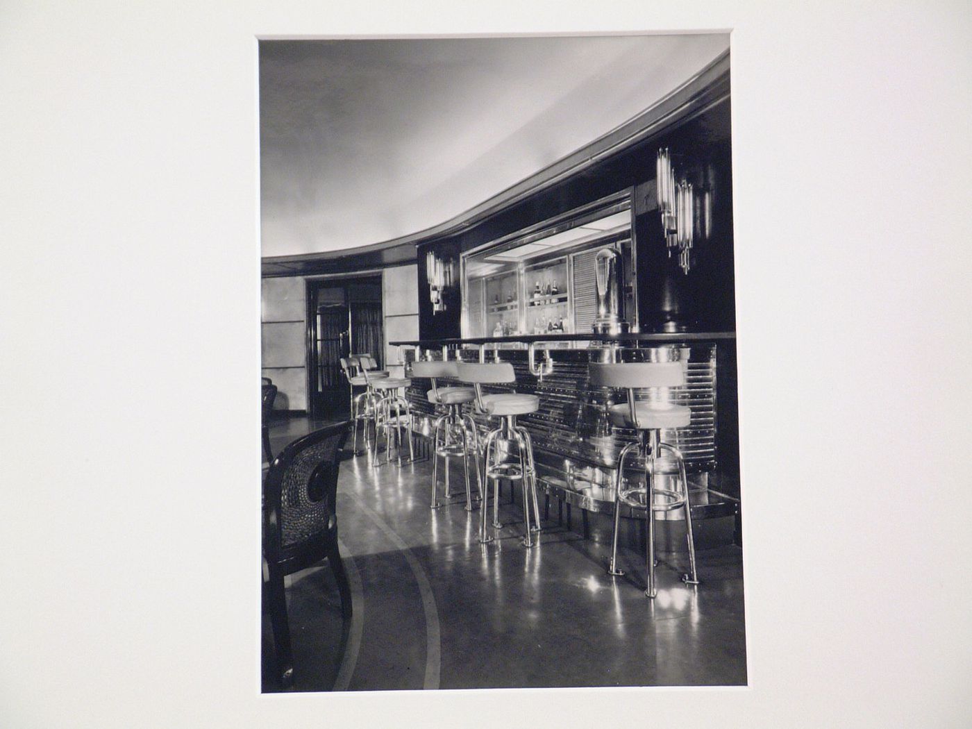 Interior of a bar