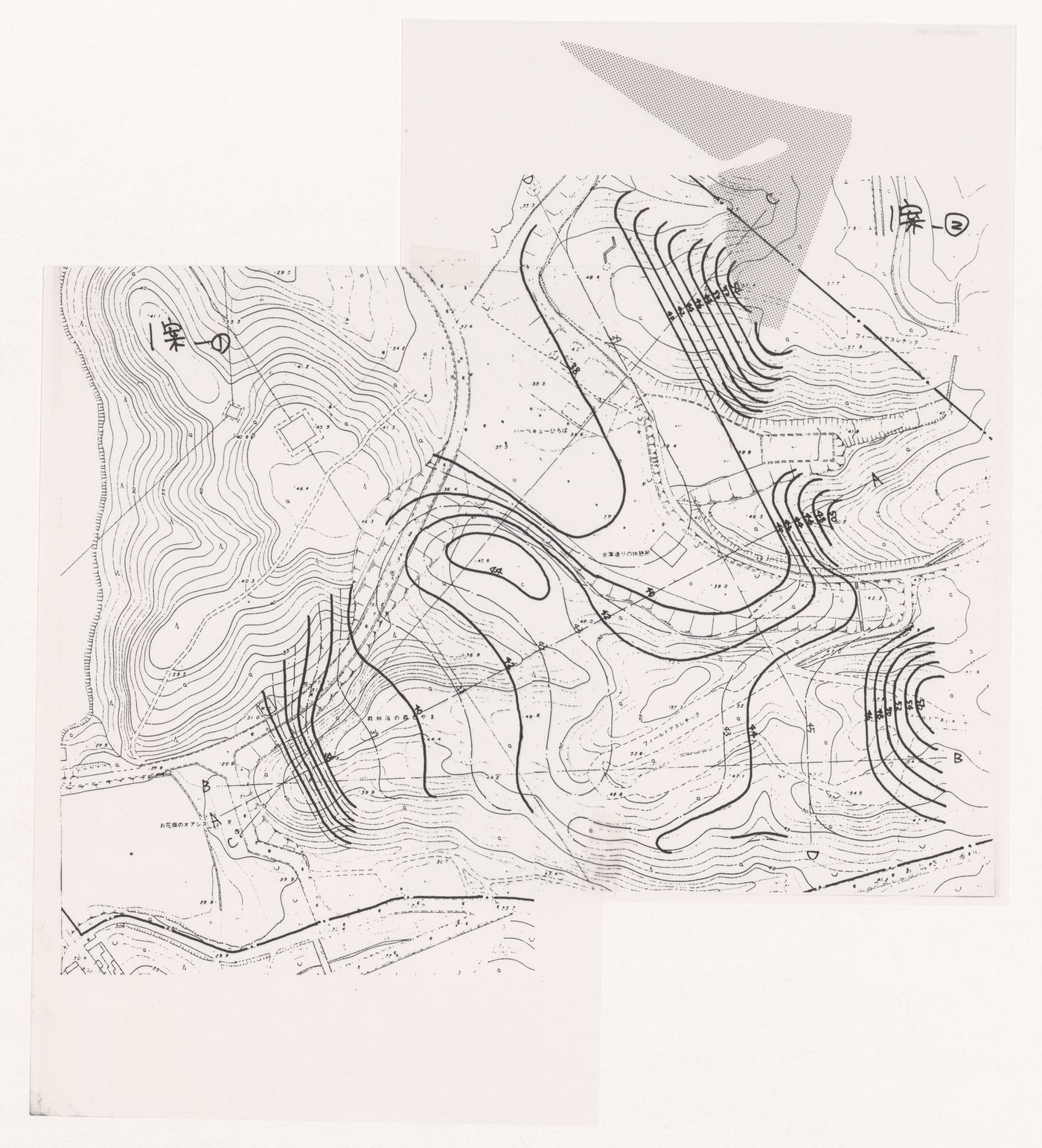 Map of site for Galaxy Toyama Gymnasium, Imizu, Japan