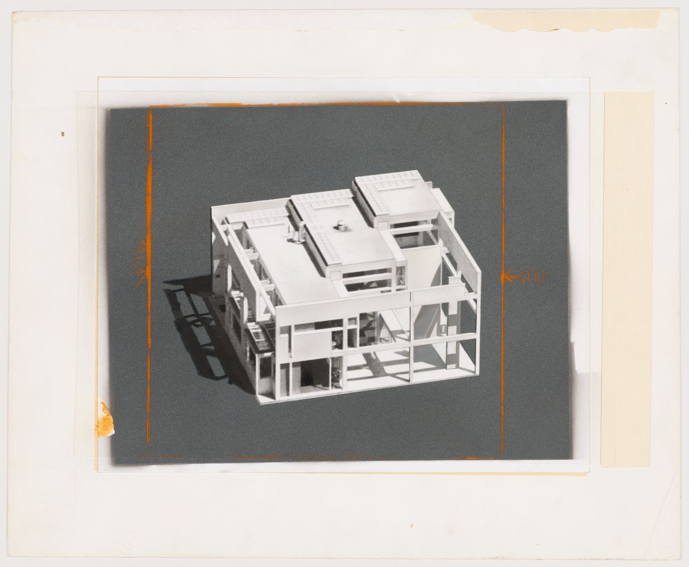 View of model for Falk House (House II), Hardwick, Vermont