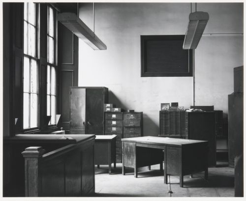 View of back room, treasurer's office, first floor, Old City Hall, Boston, Massachusetts, United States