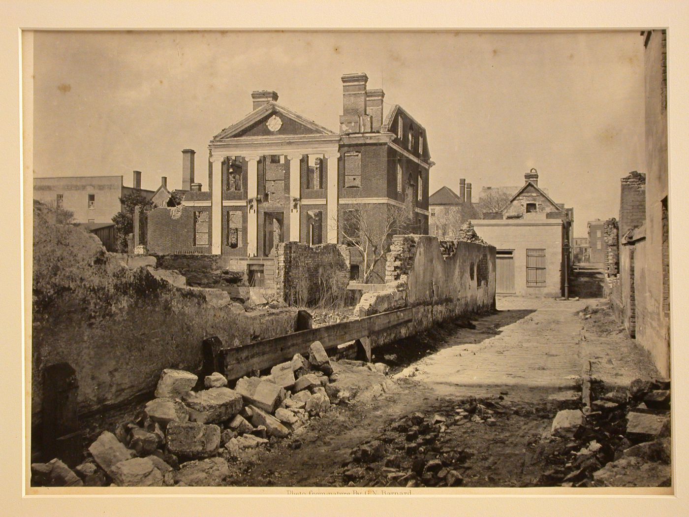 Ruins of the Pinckney Mansion, Charleston, South Carolina
