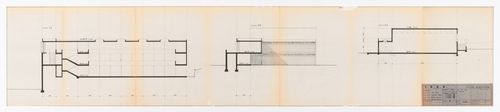 Middle school ("Scuola media") in San Sabba, Trieste, Italy: CC, DD, and EE sections with sketches