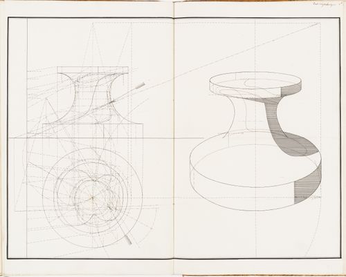 Perspective for a small pedestal or windlass