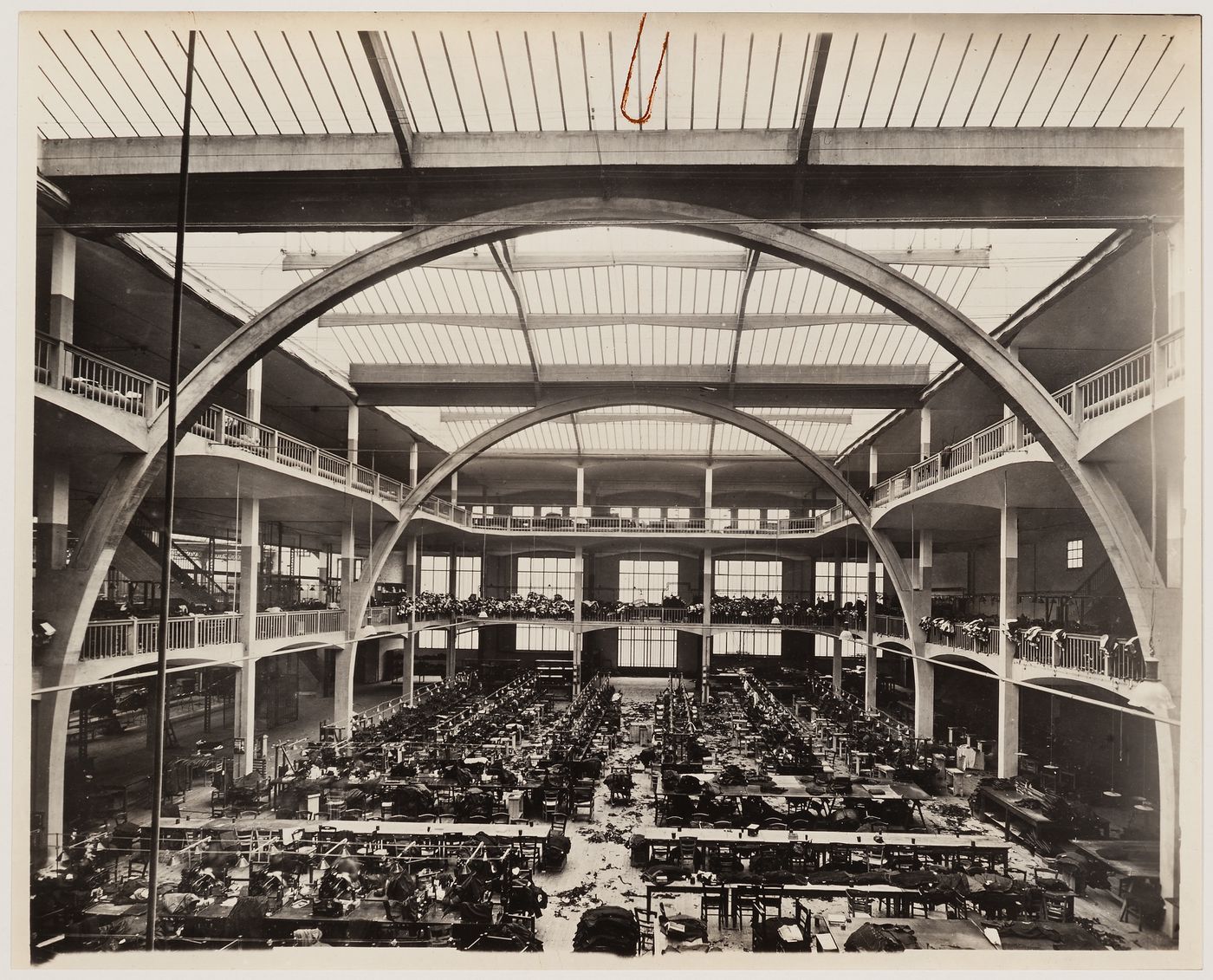 Interior view of the 'Ateliers Esders', garment factory, Paris, France