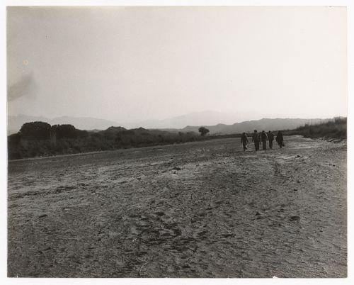 View of the dry riverbed of Patiali-ki-Rao, one of the intermittent rivers that border the city of Chandigarh, India