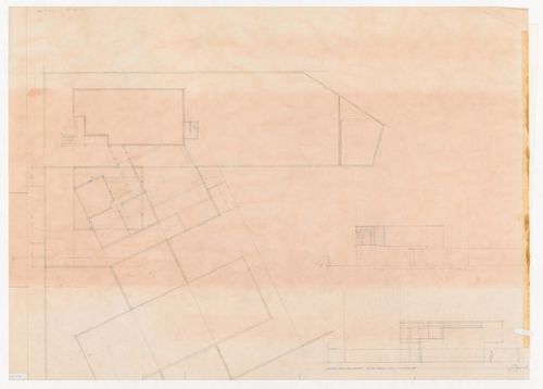 Floor plan and sections for Escola Paula Frassinetti, Porto, Portugal
