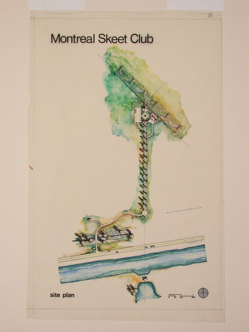 Montreal Skeet Club - competition scheme - site plan