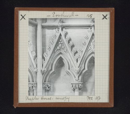 Partial view of canopies in Chapter House, Southwell Minster, Southwell, Nottinghamshire, England