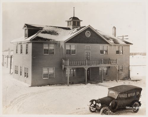 Exterior view of office building at the Energite Explosives Plant No. 3, the Shell Loading Plant, Renfrew, Ontario, Canada