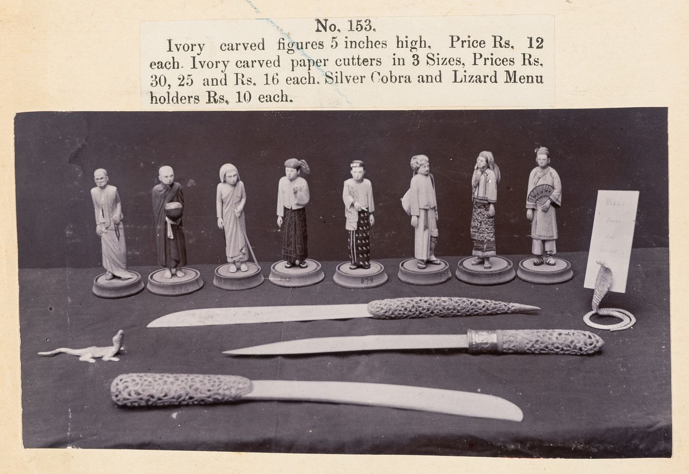 View of figures, F. Beato Limited, C Road, Mandalay, Burma (now Myanmar)