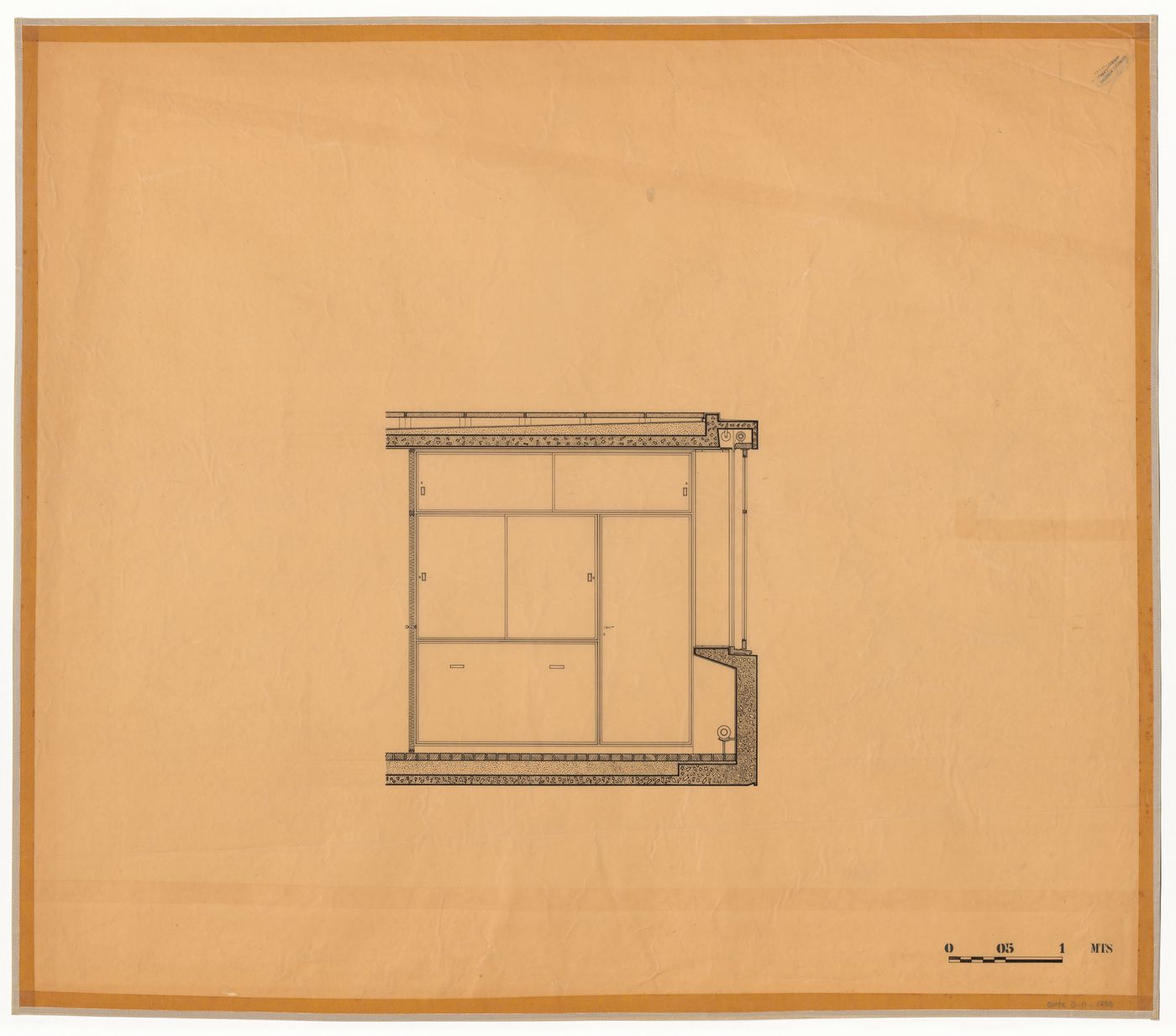 Section for Casa sobre el arroyo, Mar del Plata, Argentina