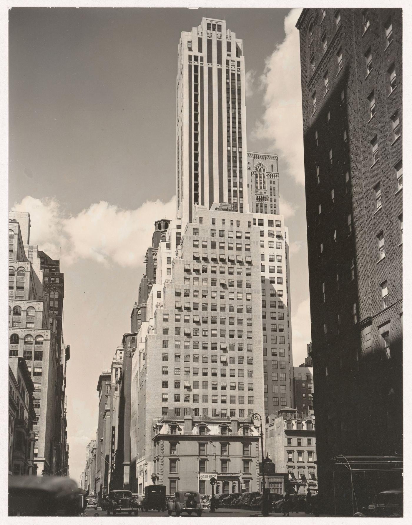 Intersection of Madison Avenue and 39th St., view north, New York City, New York