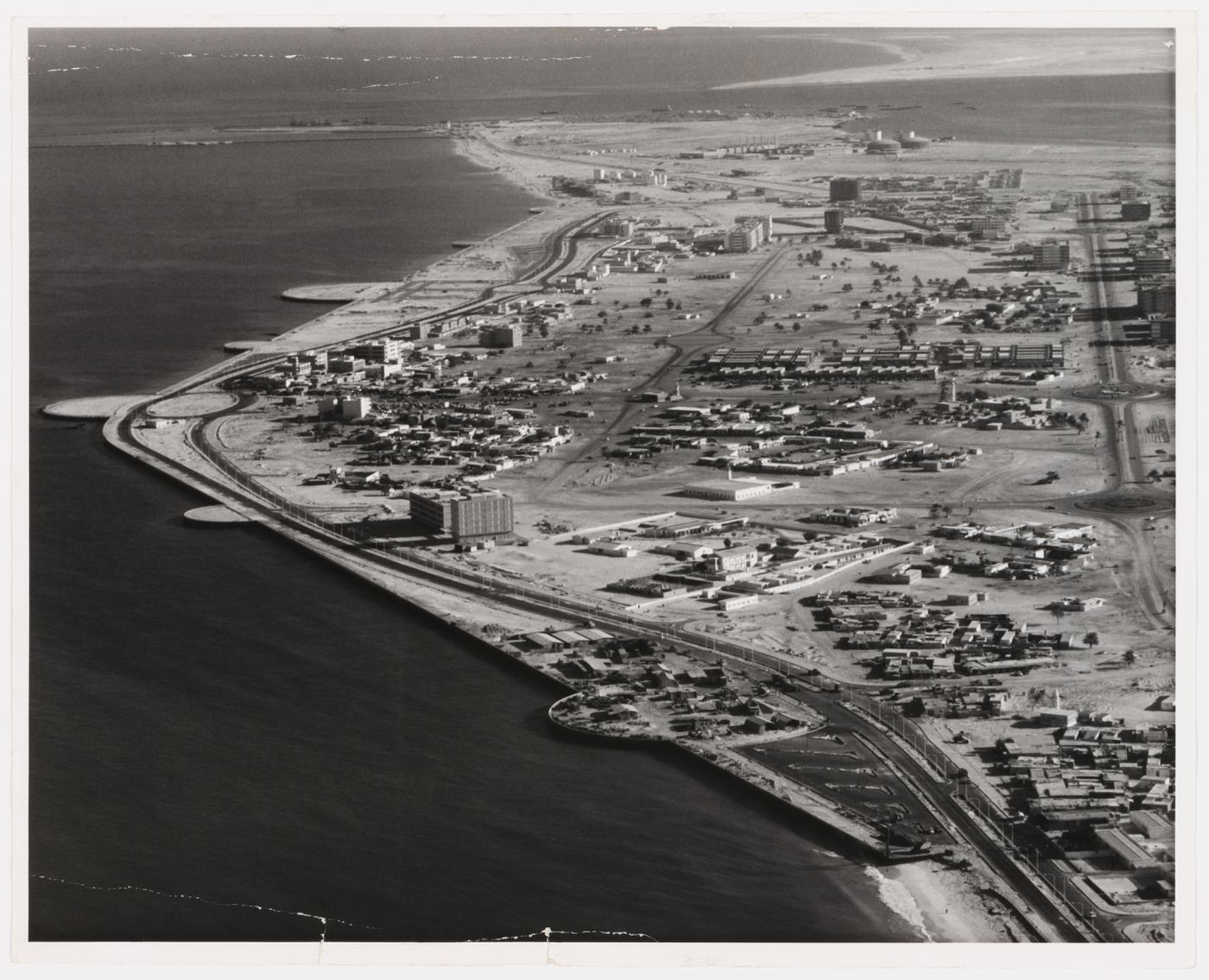 Aerial view of Abū Ẓaby, United Arab Emirates